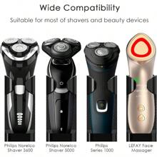 FL Linkidea Adjustable Electric Shaver Holder 2 Pack Self Adhesive Razor Stand Shower Razor Stand Compatible With Philips Series 7 Series 9 Black FL