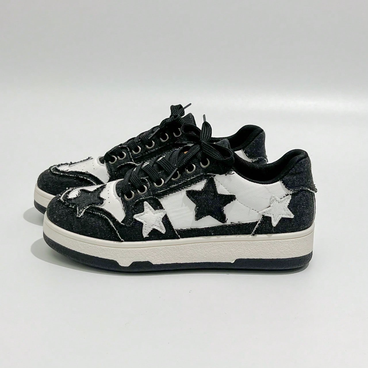 Nuevas zapatillas deportivas casuales con estampado de estrella, zapatos deportivos cómodos, antideslizantes y transpirables para mujeres (Talla 35-4