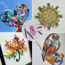 5/12件套多功能衍纸开槽笔套装 衍纸针笔 衍纸工具 适用于纸条、衍纸卷、马赛克