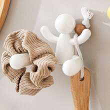 1 Peça Gancho Decorativo de Figura em Miniatura, Organizador de Colar e Tiara, Prateleira de Armazenamento de Banheiro, Suporte Adesivo para Telefone, Organizador de Anéis de Couro