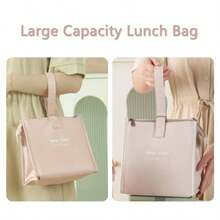 Lunch Bag Women Lunch Box Lunch Bag For Women And Men Adult Leakproof Small Lunch Bag Cooler Bag Reusable Insulated Lunch Tote Bag Large Capacity Lunch Container For Work Office Travel Beige