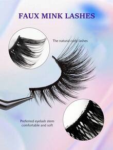 10 Pairs Of Cat Eye False Eyelashes Grafted False Eyelashes Make Your Eyes Bright And Reusable Suitable For All Eye Shapes - Lông mi  mắt mèo - Xem 5