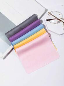 قطعة تنظيف نظارات من الشامواه، قطعة قماش لعناية المجوهرات، قطعة قماش تنظيف النظارات وعدسات مضادة للضباب، قطعة مسح، قطعة تنظيف منزلية، قطعة إزالة البقع، قطعة غسيل الأطباق، منشفة مسح النوافذ، بدون آثار، قماش متعدد الاستخدامات، قطع قماش تنظيف من الألياف الدقيقة الناعمة، ألوان متنوعة - مثالية لنظارات الطبية