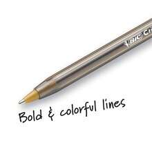 BIC Cristal Xtra Bold Ballpoint Pens, Bold Point (1.6mm) For Vivid And Dramatic Lines, Black Ink, 24-Count Pack, Perfect Ink Pens-57035 - 彩色 - 查看 7