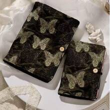 1 Pieza Diario con tapa dura A5A6 con hojas sueltas que se pueden desprender y cuaderno de notas. La portada tiene un diseño en relieve y un diario creativo. El tema es el lirio, la hortensia y la mariposa con línea dorada. Hay tres diseños de papel de escritura: páginas en blanco, páginas con cuadrícula y páginas con líneas horizontales. Es muy adecuado para escribir, tomar notas y hacer manuales.