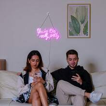 You're Like Really Pretty Neon Signs For Wall Decor, Pink Led Sign, Letter Neon Light Sign With USB Powered For Girls Room, Wedding, Engagement Party, Livingroom Beauty Shop Decoration Romantic Neon Light - 粉色 - 查看 8
