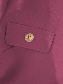 Veste courte décontractée à manches longues, boutonnage simple, couleur unie, fine, pour femmes. Printemps/Automne