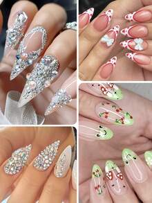 Beautizon Nailartlab 1支二合一双头美甲钻笔，3D雕刻/钻孔/绘画工具，适合初学者DIY美甲，美甲师必备用品 - 彩色 - 查看 6