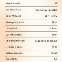 Smart Health Wristband For Women, Zinc Alloy Who Op Wristband - IP68 Health Fitness Tracker Screenless Smart Bracelet, Fitness Tracker Heart Rate Monitor Sleep Tracker Step Counter Calories Pedometer Activity Tracker Remote Camera Dress Health Wristband For Women Ladies With Free APP