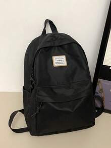 Balo kẻ caro nữ, cổ điển và thời trang - màu đen - Xem 1