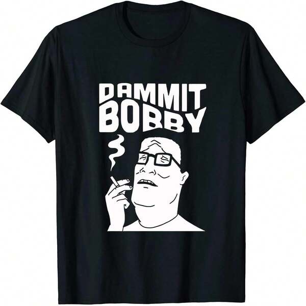 Gwdqone Dammit Bobby Hank Hill Cotton Shirt