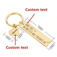 Christmas Gifts Couple, Drive No One Else Will Tolerate Me, Personalized Keyring For Boyfriend, Anniversary Gift For Boyfriend Him Her,Custom Keychain,Delicate Romance,For Office,For School,For Classroom,For Teacher Gifts,For University,For Colleague,For Dorm Rooms - Black - View 13