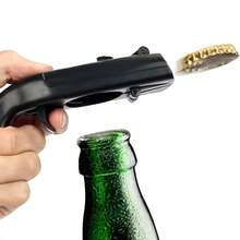 Portable Handheld Bottle Opener – No-Power Plastic Cap Launcher For Beer, Soda & Beverages | Party, Camping & Kitchen Essential (Single-Pack), Halloween And Christmas Party Supplies - Black - View 1