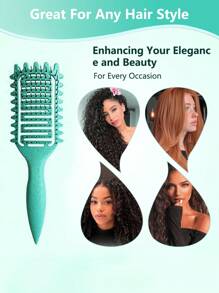 2025 New Pink Curling Brush With Wild Boar Bristles – Designed For All Hairstyles And Women's Curly Hair. No Pulling, No Tangles, Easy Detangling, Anti-Frizz And Smooth Finish. Creates Natural Curls Effortlessly – Your Go-To Styling Tool For Summer.