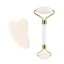 1 Piece Facial Beauty Massage Set, Including Roller, Massage Board, Body Back Scraping Board, Pink And White Options, Beauty, Skin Care Products, Spa, Self-Care, Skin Care Tools, Facial Care, Aesthetic Accessories, Massage Face Massage Tools, Facial Roller, ABS Material - Multicolor - View 12