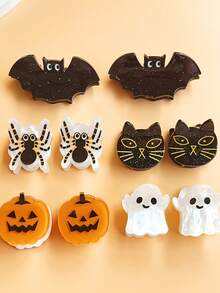 2 件女士可爱卡通万圣节装饰发夹，适合节日发饰时尚爪夹女士发夹休闲发夹秋季配饰秋冬度假装女士 - 彩色 - 查看 8