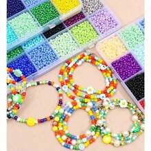 طقم صنع مجوهرات عطلة البحر، أخضر مزرق، يشمل أحجار طبيعية، صدف، سلاحف، وخرز من الطين البوليمري، حرفة سوار DIY إبداعية للأطفال