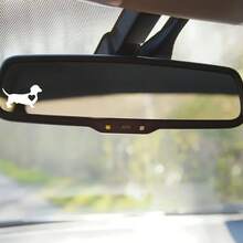 1 miếng dán xe hình chó Dachshund, chó nhỏ, người yêu chó, đề can gương chiếu hậu, đề can vinyl, thích hợp cho ô tô, xe máy, cản xe tải, trang trí máy tính xách tay và máy tính - Một cỡ - Xem 5