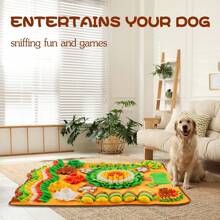 1pc Feed Your Puppy Search Mat Orthopedic Sniff Mat For Senior Dogs With Joint Pain