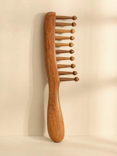 1把天然檀木宽齿梳，适合女性打造波浪卷发造型，按摩头皮，防静电，耐热，梳子，发刷，梳子，解结梳，发刷，木梳，发刷，梳子，理发师，后梳，梳子，梳头发，卷发梳，解结梳，球形梳，迷你梳，卷发产品，圣诞节，美发，木梳，发刷，迷你梳，解结梳，发刷，卷发梳，美发工具，旅行必备，发型，美发，发刷，后梳，造型梳，卷发梳，边缘梳，梳子，梳头发，发刷套装，梳头发，卷发梳，解结梳，女士发刷，头发，旅行，美发产品，美发工具，美发用品，理发师，理发师配件，理发店，美发 设备