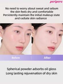 Peripera K-Beauty FILTER FIT 柔霧粉餅，壓粉式臉部定妝粉，輕盈遮瑕，質地平滑，控油亮膚，韓系妝容 - #02 Blur Lavendar - 查看 6