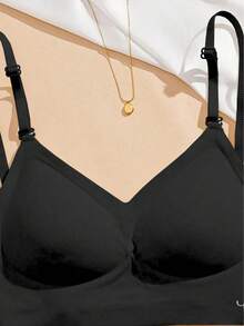 Women's Sexy Backless Push-Up Bra - U-Shaped & X-Shaped Back Design, Detachable & Adjustable Straps, Suitable For Wedding Dresses, Seamless & Breathable, Lightweight & Comfortable, Good Ventilation, Suitable For Weddings, Formal Dresses, Spaghetti Strap Dresses, Fits A/B Cup - Black - View 2