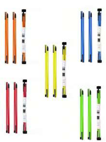 2pcs Golf Folding Alignment Sticks, Golf Direction Rods, Swing Practice Aids - Golf Ball Marker Alignment Sticks, Correction Rods, Multifunctional Training Kit