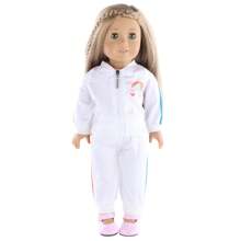 2入組/套彩虹&愛心圖案兒童玩偶玩具配件,可愛滌綸模擬玩偶裝飾衣服套裝適用於連衣裙