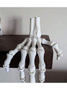 2 cái/cặp đồ trang trí bàn tay bộ xương, mô hình bàn tay Halloween có khớp chuyển động, đồ trang trí phong cách Gothic, đồ trang trí chậu cây Halloween, đồ trang trí sân vườn ngoài trời - Nhiều màu - Xem 1