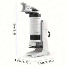 New Children's Microscope Portable Parent Child Interactive Primary And Secondary School Learning Supplies Puzzle Education Toys Christmas Children's Day Gift - Black - View 5