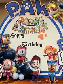 Paw Patrol Authorize Paw Patrol Theme Balloon 32inch Number Balloons Happy Birthday Banner Party Decorations, Birthday Balloon Combination Perfect For Birthday Adult Gift Party Wall Decorative Balloon Set