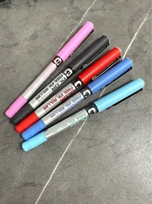 4支彩色直液式速干中性笔，流畅书写，不掉墨，确保书写流畅，绘画时不渗墨。办公用品、返校用品、文具、圆珠笔、返校季用品 - 彩色 - 查看 7