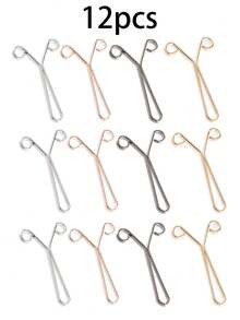 24pcs/12pcs/8pcs/4pcs Invisible Y-Shaped Waist Cincher Clips, Waist Clips No Sewing No Nails, Pants Waist Reducer, Sleeve Cuff Adjuster, Curtain Clips, Clothing Length Shortener Clips, Suitable For Daily Life, Clothes, Skirts, Headscarves, Various Scenarios (Note: This Product Is Only Suitable For Clamping Clothing With A Thickness Of 1.0 Cm. If The Thickness Exceeds This Value, The Operation Will Become Difficult)