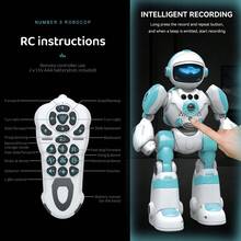 LIPETY Smart Voice Control Robot Toy For Kids,Programmable RC Robot ToyWith Record Voice & Gesture Sensing Control, USB Rechargeable 3-Key Remote,Music, Lights & Recordingfor Toddler For Boys & Girls Ages 3-10Years Old And L Gift ,For Christmas, Birthdays Or Other Holidays - 藍色 - 查看 8