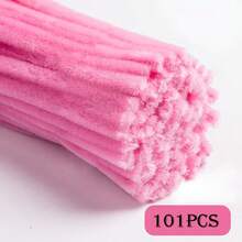 100/200pcs Golden Yellow Orange Pipe Cleaner + 1pc Step-By-Step Video, Golden Orange Pipe Cleaner For Craft Foldable Chenille Rod Pipe Cleaner, Orange Chenille Stems, Valentine's Day, Ramadan Christmas Craft Pipe Cleaner For DIY Craft And Cleaning, Chenille Stems, Home Handmade Decorations, Flexible And Durable DIY Art And Creative Handicraft Project Decoration, Can Be Used As Graduation - Multicolor - View 15