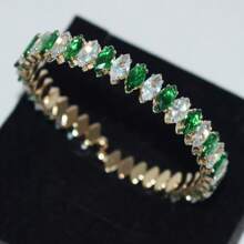 1pc Fashion Cubic Zirconia Decorated Open Ring, Suitable For Women's Daily Wear, Holiday & Friendship Gift