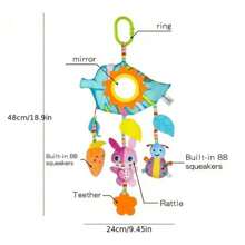 Infant Hanging Cute Animal Rattle Soothe Car Plush Toys - Rabbit, Bee, Cloud, Star