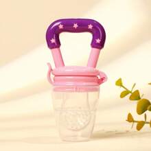 1 st. Spädbarn Frukt Tandsjukdomar Napp Väska , Grönsak Silikon Matare , Bebis Mat Tillägg Verktyg , Matning Accessoar , Bita Väska , Nät Väska , Tugga Leksaker - Röd - Visa 8