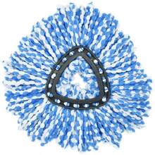 2 đầu lau nhà thay thế tương thích với cây lau nhà O-Cedar/Viled EasyWring Spin Mop - Đầu lau bằng sợi nhỏ có thể giặt được - Đầu lau nhà thay thế dễ dàng vệ sinh, Vệ sinh, Nhà bếp - Xanh và trắng - Xem 7