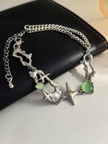 星星装饰手链 - 銀色 - 查看 16