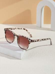 1 PC Women's Acrylic Casual Square Frame Fashion Black Eyeglasses Suitable For Holiday Outing And Daily Life Outfits With