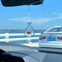 1 Dây đeo màu ngẫu nhiên hình cá vàng nhỏ dễ thương trang trí gương chiếu hậu ô tô - Nhiều màu - Xem 6