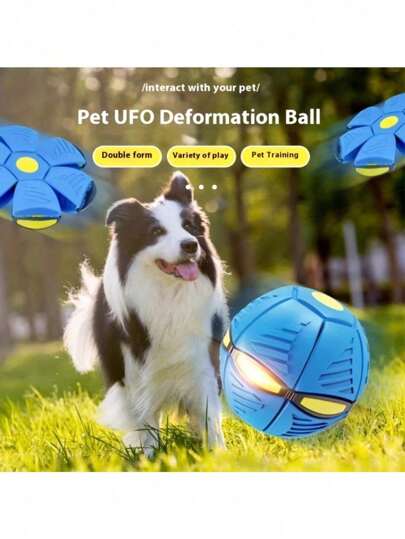 Neuartiges elastisches Ball Haustier Spielzeug, verwandelbare Kugel Spielzeug um die Aufmerksamkeit von Hunden zu fesseln, interaktiv, springend, Innen-/Außenbereich Geschicklichkeitstraining. Perfektes Geschenk für Haustiere.