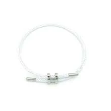 1pc Adjustable Stainless Steel Wire Rope Bracelet, 3D Hard Gold Plated - Adjustable Hand Strap - View 19