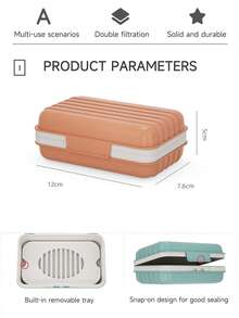 Minimalist Soap Dish, Rectangular Plastic Soap Box With Cover, Draining Soap Tray, Rectangular Plastic Soap Rack, Bathroom Soap Holder, Covered Soap Box, Bathroom Draining Soap Dish, Minimalist Soap Box Storage Rack, Bathroom Accessories, Home Bathroom Decor, Autumn Decor, Back To School - MultiWarna - View 11