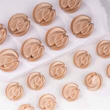 Nút kim loại vàng - Nút trang trí sọc cổ điển cho váy, áo khoác, áo khoác ngoài (Vật dụng may vá thanh lịch, Phụ kiện thời trang tự làm, Phụ kiện may mặc cao cấp) - Nhiều màu - Xem 4