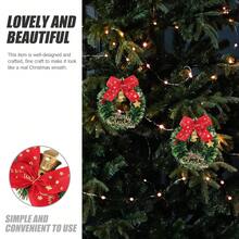 Mini Christmas Garland, Small Christmas Garland, 6 Cm Christmas Tree Hanging Decorations, Suitable For Christmas Decoration, Christmas Tree Decoration Home Decor Christmas Decorations Room Decor