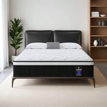 LoyRoad 12/14 Inch Memory Foam Queen Mattress, Twinxl, Full, Queen, King Mattress, Built-In Independent Pocket Spring, Provides Edge Support, Medium Hardness, Does Not Contain Fiberglass, No Odor, Strong Breathability, Anti-Fall And Wear-Resistant