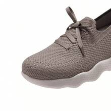 Skechers Women's Breathable Mesh Cushioned Slip-On Walking Sneakers - Taupe - View 2