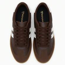 Women's Casual Sneakers Lightweight Comfortable Low Sole Non-Slip Social Shoes - 咖啡棕 - 查看 3